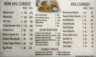 KBC, Kebab Biryani Curry menu 1