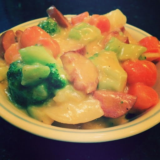 From Instagram: Sausage Au Gratin Casserole. Oh, fall. You look SO good in a bowl.... http://instagram.com/p/toHA1hDoHR/