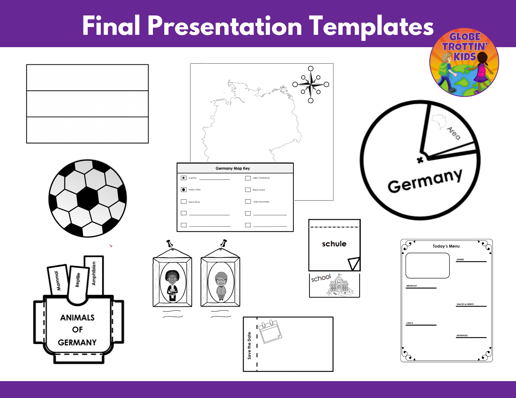 presentation templates for a research project on a country