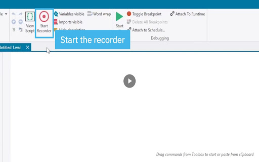 IBM RPA Web Recorder