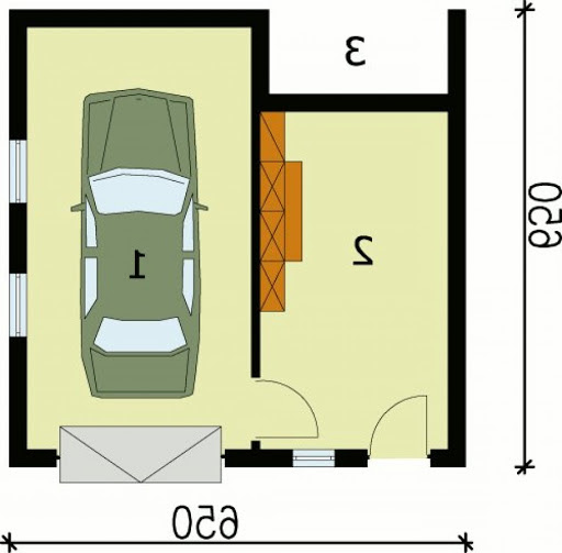 G73 - Rzut garażu