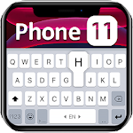 Cover Image of Herunterladen Schwarzes Telefon 11 Tastaturthema 1.0 APK