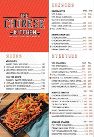 The Chinese Kitchen By Cafe Toastie Express menu 1