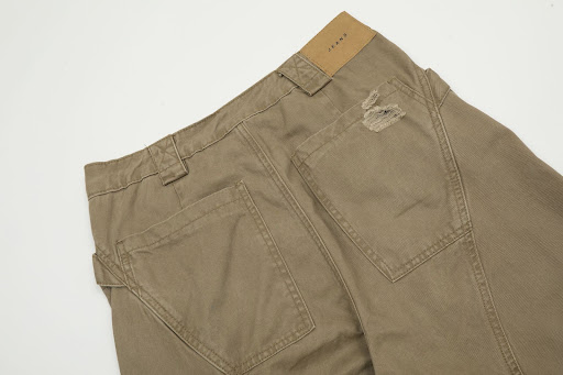 Title 10, Ripped Profile Tooling Ribbon Logging Jeans. He...