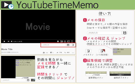 YouTubeTimeMemo