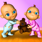 Cover Image of Unduh Berbicara Bayi Kembar - Babsy 14 APK