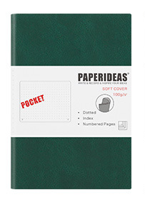 Title 8, Soft Leather Notebook A6 Diary Portable Small N...