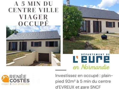 Vente viager 4 pièces 92 m² à Evreux (27000), 45 675 €