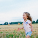 Little girl walking