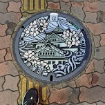 beautiful manholes - Backstreet Osaka Tours in Osaka, Japan 