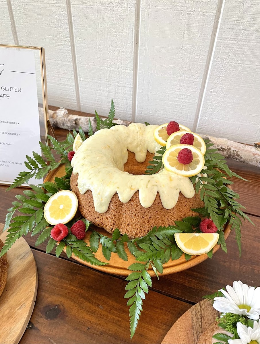 Cream Cheese Vanilla Bean Pound Cake with Citrus Glaze - Custom Decor