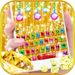 Cover Image of Download Luxury Gold Jewelry Keyboard Theme 1.0 APK