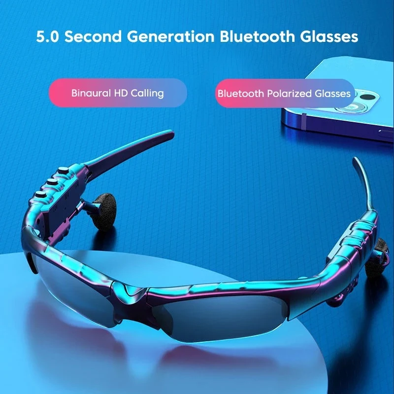 Óculos com fone de ouvido Bluetooth de música simples para mulheres, perfeitos para ouvir música com estilo e praticidade, combinando moda e tecnologia.