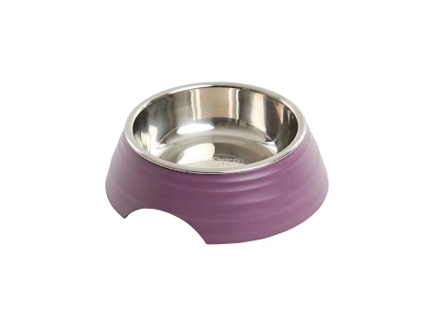 BUSTER Frosted Ripple Bowl, Dusty Purple, S