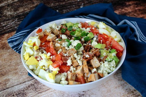 Cobb Potato Salad ready to serve.