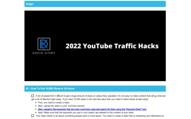 2022 YouTube Traffic Hacks Checklist Preview image 2