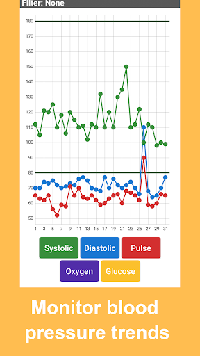 Screenshot Blood Pressure Tracker