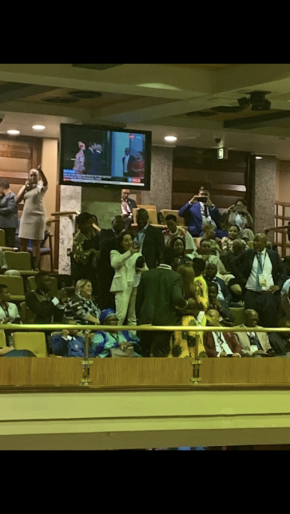 Selfie alert for fans in parliament during Sona 2020.