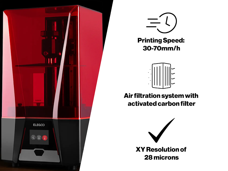 Elegoo Saturn 2 8K Mono LCD Resin 3D Printer