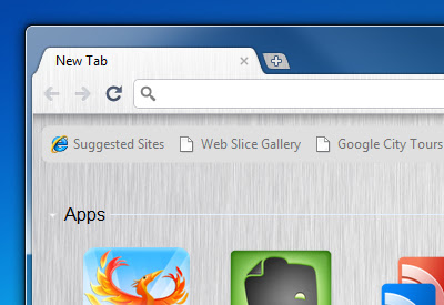 Brushed Metal chrome extension