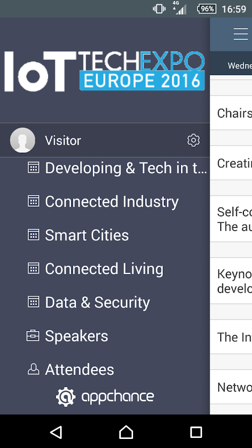 Android application IoT Tech Expo screenshort