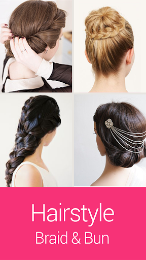 Hairstyle braid bun