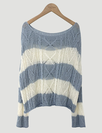 Title 4, Retro Lazy Style Contrast Color Twist Short Loo...