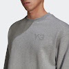 y-3 classic chest logo crew sweatshirt medium gray heather