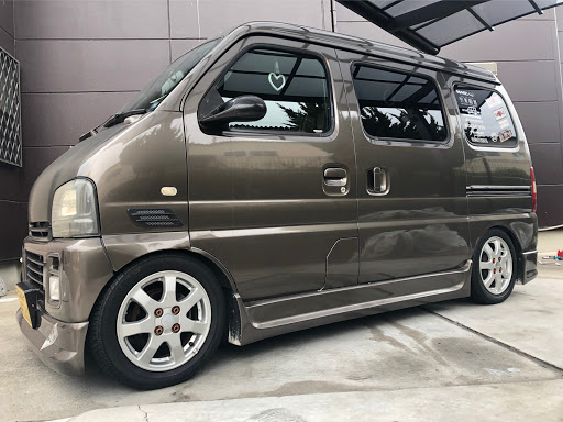 エブリイワゴン Da62wの車検 車高調整 ダイハツ純正アルミホイール ホイール 交換に関するカスタム メンテナンスの投稿画像 車のカスタム情報はcartune