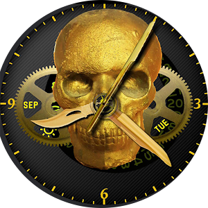 Gold Skull Watch logo