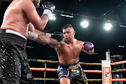 Kevin Lerena in action against Bogdan Dinu at Emperors Palace earlier this year. 