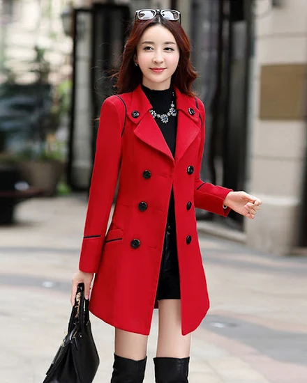 Autumn Winter Women Wool Coat 2022 Ladies Woolen Long Coa... - 0