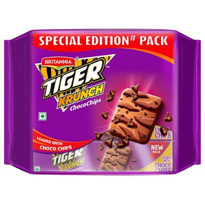 Britannia Tiger Krunch Choco Chip Biscuit - 40 gm