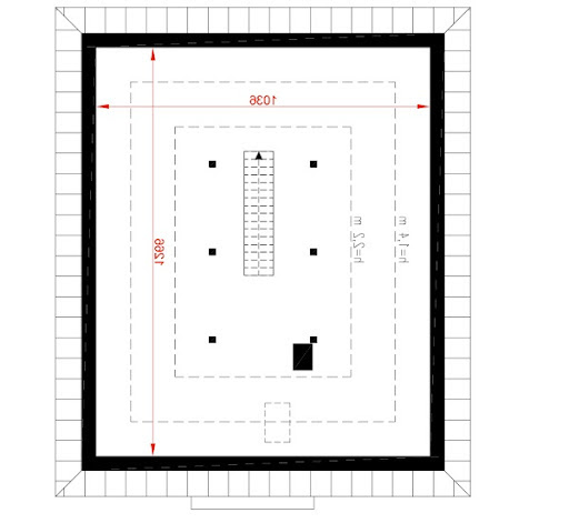 Dom na lata - A116 - Rzut poddasza do indywidualnej adaptacji (63,2 m2 powierzchni użytkowej)