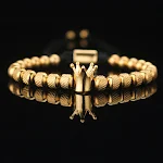 Gold Crown 6 Pineapple Beads