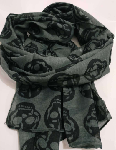 Title 2, Skull skull cotton hemp scarf