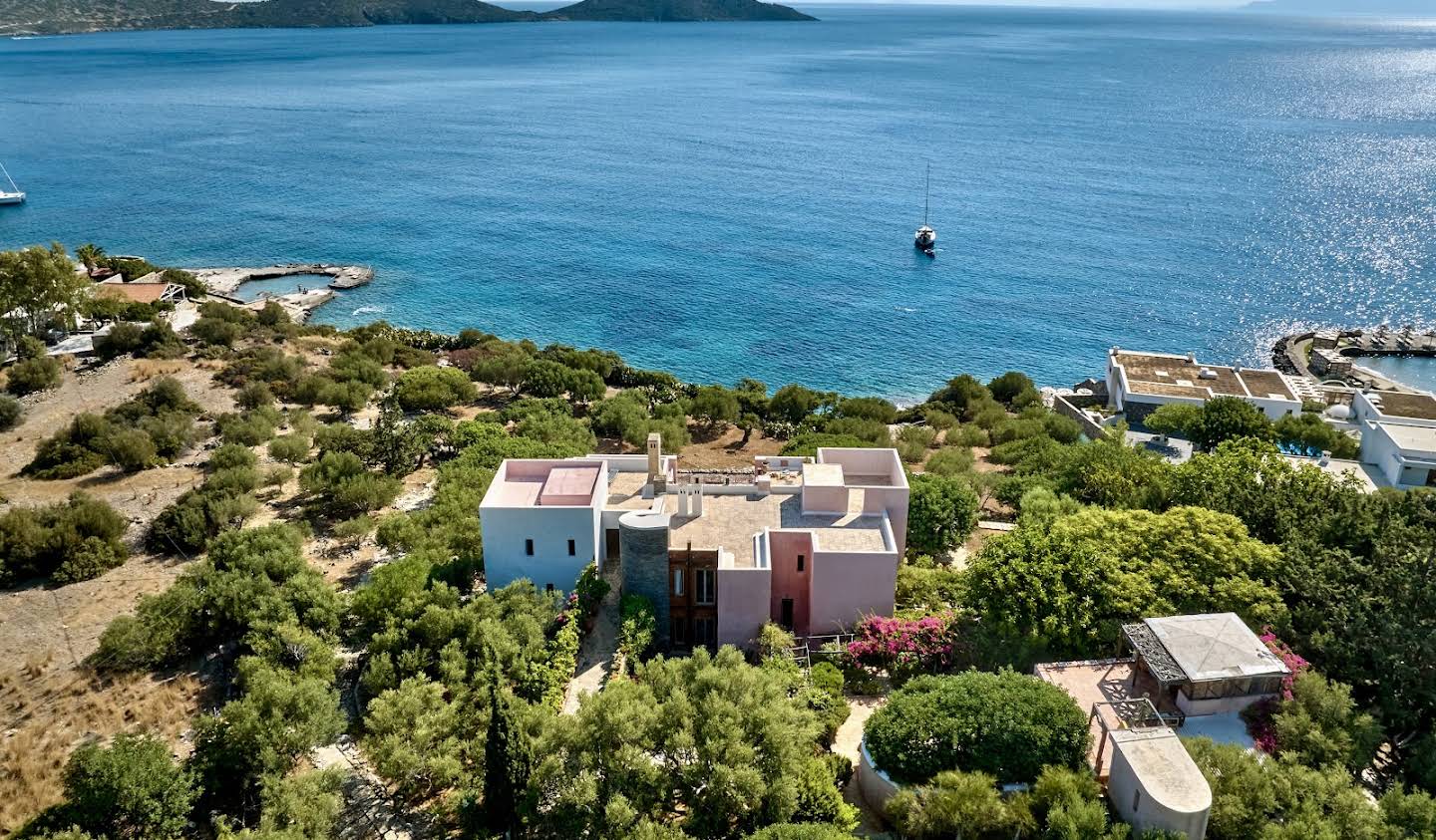 Villa avec piscine et jardin Elounda