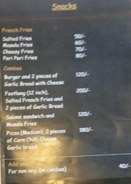 The Friendly Beans menu 3