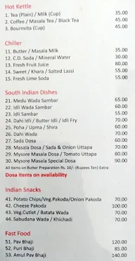 Hotel Samrat menu 2