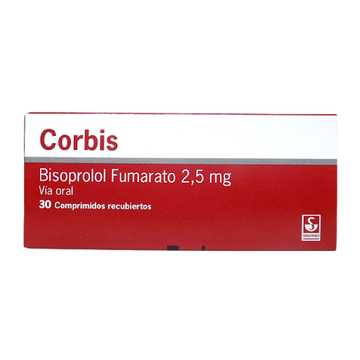 Corbis 2,5mg 30Comprimidos Bisoprolol Siegfried Siegfried