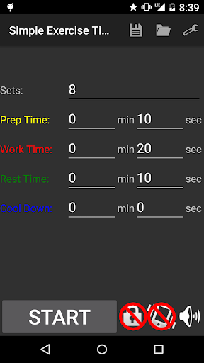 Simple Exercise Timer