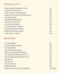 Shimla Biryani menu 1