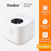 Nồi Cơm Điện Gaabor Gr - S25D Dung Tích 2L Lòng Nồi 1L Công Suất 400W Thiết Kế Trực Quan Dễ Dàng Nấu - Hàng Chính Hãng