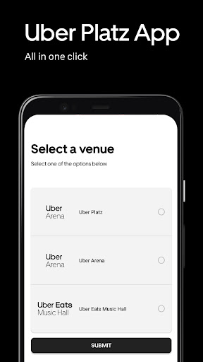 Screenshot Uber Platz