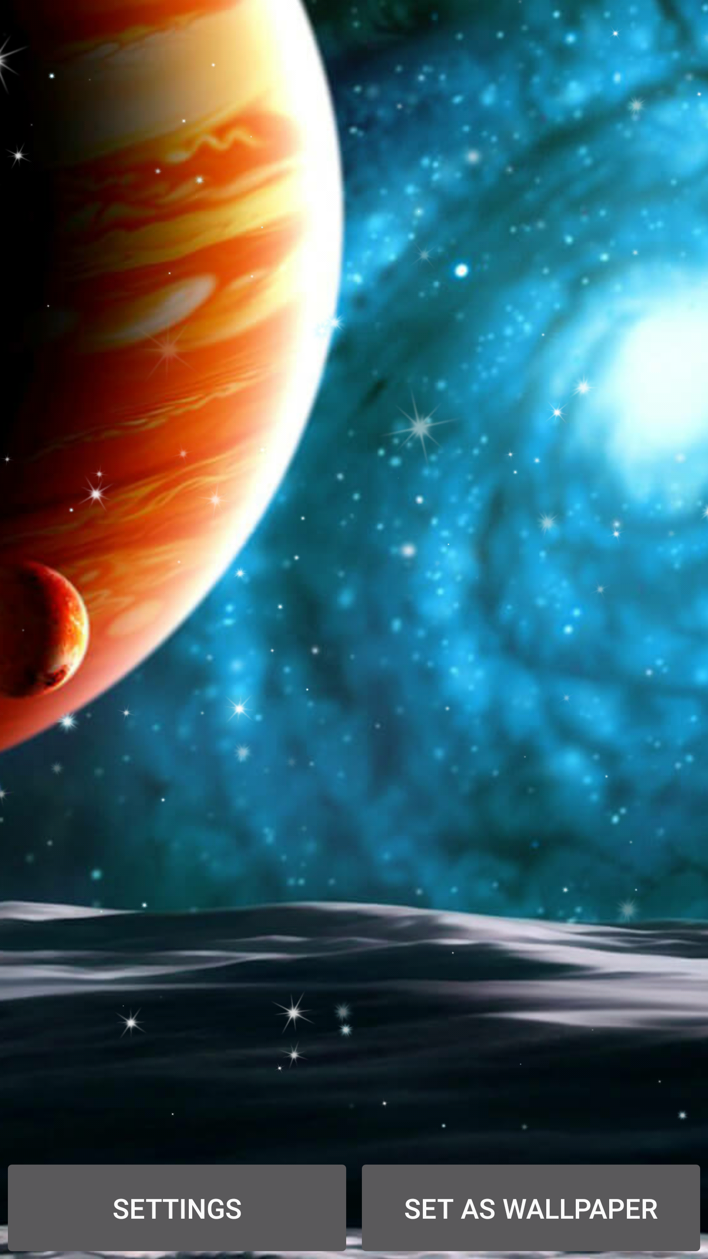 Android application Planets Live Wallpaper screenshort