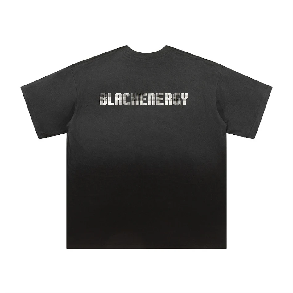 T-Shirt für Herren mit Buchstaben-Print und Farbverlauf-Tie-Dye, kurzärmlig, lässig, atmungsaktiv, perfekt für sommerliche Freizeitlooks.