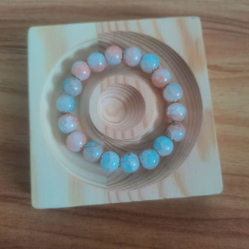 Title 3, Spring Limit Colored Glazing Bead Bracelet, a v...