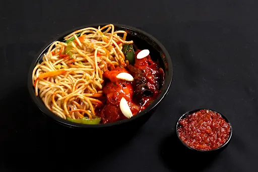 Chicken Hot Garlic Noodles Bowl