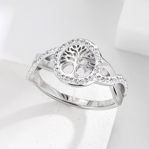 Title 3, Lucky Tree Stainless Steel Hollow Color Retenti...
