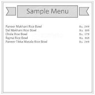 Bowls Centre menu 1